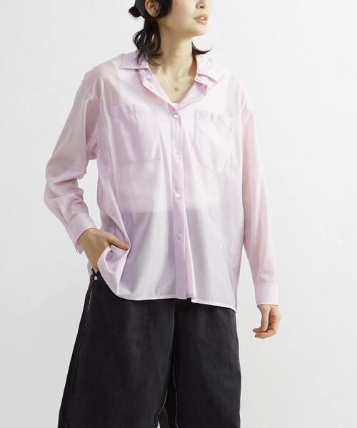 CONVERSE TOKYO（コンバーストウキョウ）の「STAR★ PATCH GLITTER SHEER SHIRT（シャツ/ブラウス・レディース・アイボリー/ブルー/ネイビー/ピンク・FREE）」の18枚目の写真