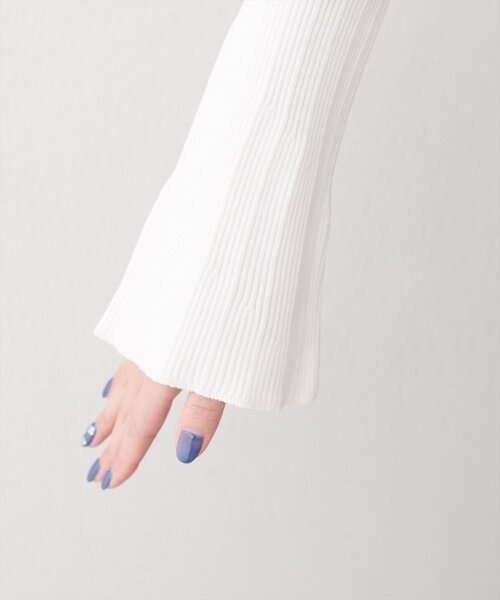 natural couture（ナチュラルクチュール）の「異素材フリルニット（ニット/セーター・レディース・オフホワイト/ピンク/ネイビー/ベージュ・FREE）」の16枚目の写真