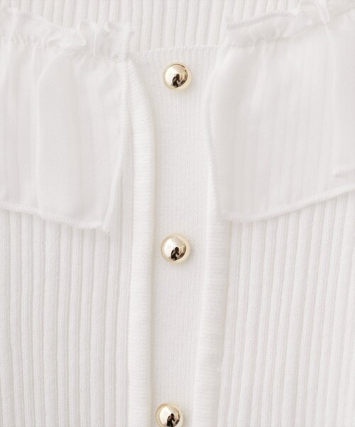 natural couture（ナチュラルクチュール）の「異素材フリルニット（ニット/セーター・レディース・オフホワイト/ピンク/ネイビー/ベージュ・FREE）」の18枚目の写真