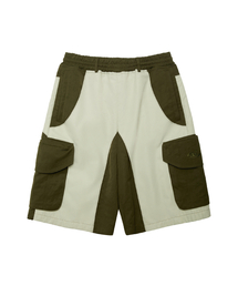 AEIAEIAE（エイエイエ）の「シンボル刺繍ショーツパンツ [カーキ]（その他パンツ）」