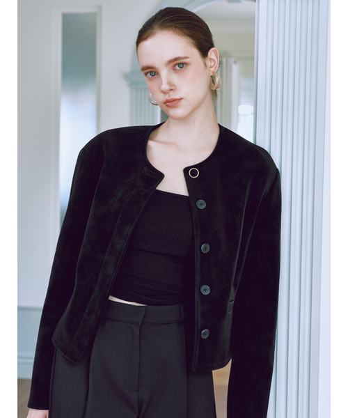 JULIY&CALLA(ジュリー&カラー)の「25FW カラー2 GBTN ノバ モロレザー ジャケット ブラック(ライダースジャケット・レディース・その他・FREE)」の3枚目の写真