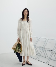 NATURAL BEAUTY BASIC（ナチュラルビューティーベーシック）の「◇ドットプリントシャーリングワンピース（ワンピース）」