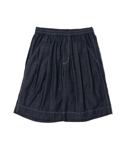 PENFIELD(ペンフィールド)の「TWO TUCK DENIM WIDE HALF PANTS INDIGO_FP2WP51U(その他パンツ・レディース・その他・M/L/XL)」の1枚目の写真