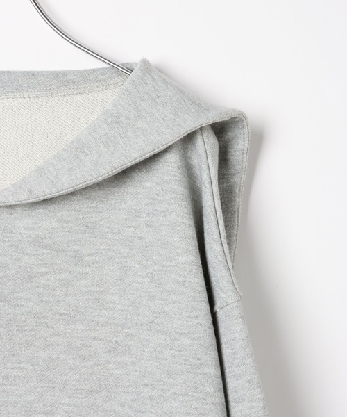 Heather(ヘザー)の「ハーフZIPチュニック裏毛スウェット 640681(スウェット・レディース・オートミール/ネイビー/グレー系その他・FREE)」の10枚目の写真