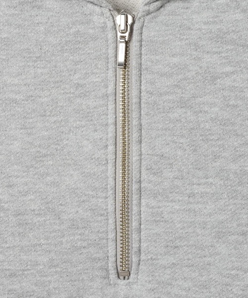 Heather(ヘザー)の「ハーフZIPチュニック裏毛スウェット 640681(スウェット・レディース・オートミール/ネイビー/グレー系その他・FREE)」の4枚目の写真