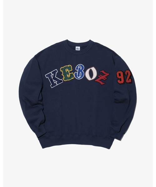 KEBOZ（ケボズ）の「SMR SWEAT CREWNECK（スウェット・メンズ・イエロー/チャコールグレー/クリーム/ネイビー・XL/L/M/S/2XL）」の3枚目の写真