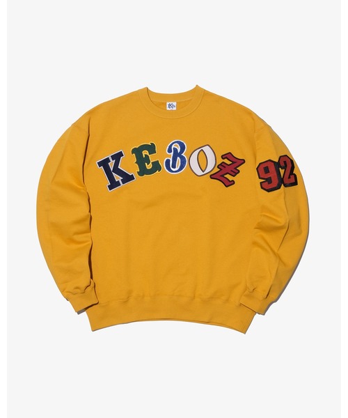 KEBOZ（ケボズ）の「SMR SWEAT CREWNECK（スウェット・メンズ・イエロー/チャコールグレー/クリーム/ネイビー・XL/L/M/S/2XL）」の4枚目の写真
