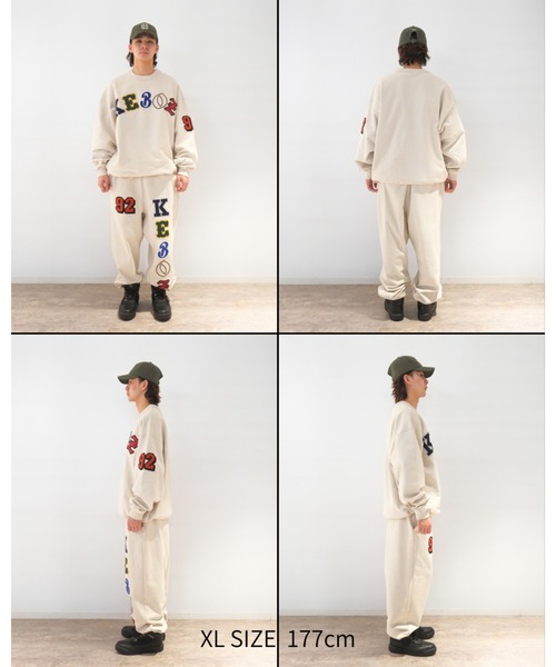 KEBOZ（ケボズ）の「SMR SWEAT CREWNECK（スウェット・メンズ・イエロー/チャコールグレー/クリーム/ネイビー・XL/L/M/S/2XL）」の8枚目の写真