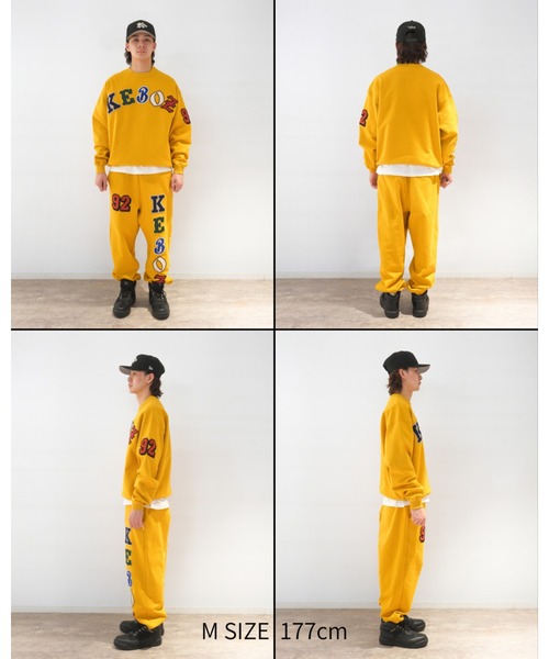 KEBOZ（ケボズ）の「SMR SWEAT CREWNECK（スウェット・メンズ・イエロー/チャコールグレー/クリーム/ネイビー・XL/L/M/S/2XL）」の6枚目の写真