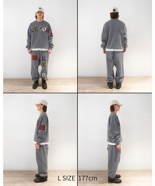 KEBOZ（ケボズ）の「SMR SWEAT CREWNECK（スウェット・メンズ・イエロー/チャコールグレー/クリーム/ネイビー・XL/L/M/S/2XL）」の7枚目の写真