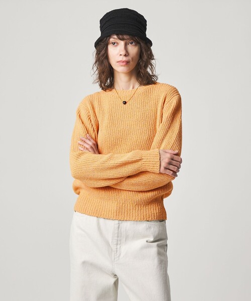 Steven Alan(スティーブンアラン)の「<Steven Alan>ブークレヤーン ニット プルオーバー(ニット/セーター・レディース・ターコイズブルー/イエロー・FREE)」の3枚目の写真