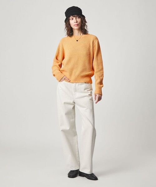 Steven Alan(スティーブンアラン)の「<Steven Alan>ブークレヤーン ニット プルオーバー(ニット/セーター・レディース・ターコイズブルー/イエロー・FREE)」の4枚目の写真
