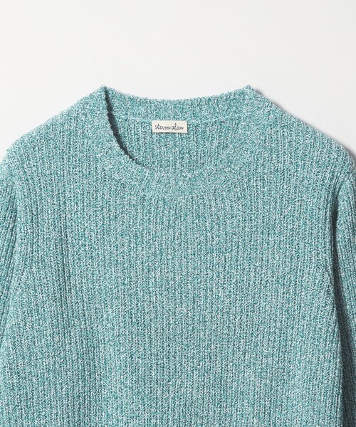 Steven Alan(スティーブンアラン)の「<Steven Alan>ブークレヤーン ニット プルオーバー(ニット/セーター・レディース・ターコイズブルー/イエロー・FREE)」の13枚目の写真
