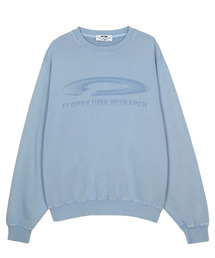 FDR（エフディーアール）の「Pigment Washed Disk Logo Crewneck Blue（スウェット）」