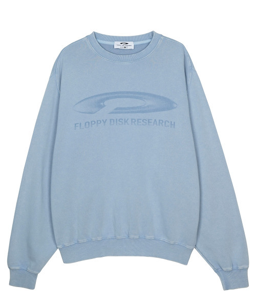 FDR(エフディーアール)の「Pigment Washed Disk Logo Crewneck Blue(スウェット・メンズ・その他・M/L/S)」の1枚目の写真