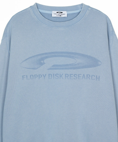 FDR(エフディーアール)の「Pigment Washed Disk Logo Crewneck Blue(スウェット・メンズ・その他・M/L/S)」の3枚目の写真