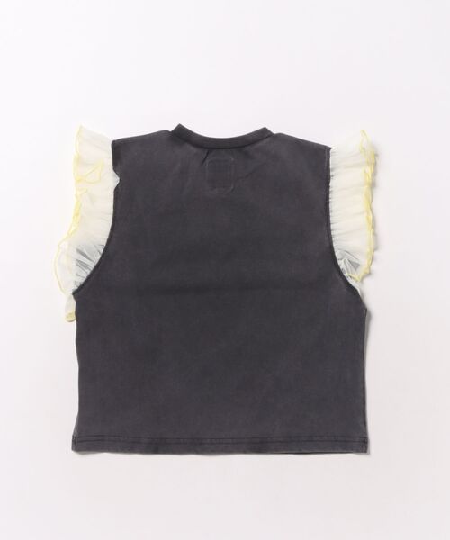 Ocean&Ground(オーシャン&グラウンド)の「ヴィンテージフェードフリルTシャツ(Tシャツ/カットソー・キッズ・ミント/ホワイト/ブラック・90/95/100/110/120/80)」の16枚目の写真