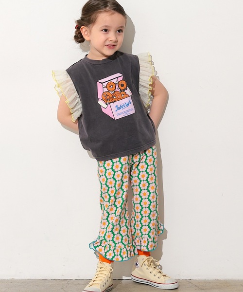 Ocean&Ground(オーシャン&グラウンド)の「ヴィンテージフェードフリルTシャツ(Tシャツ/カットソー・キッズ・ミント/ホワイト/ブラック・90/95/100/110/120/80)」の19枚目の写真