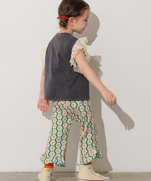 Ocean&Ground(オーシャン&グラウンド)の「ヴィンテージフェードフリルTシャツ(Tシャツ/カットソー・キッズ・ミント/ホワイト/ブラック・90/95/100/110/120/80)」の22枚目の写真