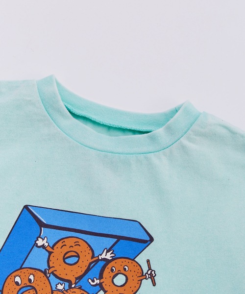 Ocean&Ground(オーシャン&グラウンド)の「ヴィンテージフェードフリルTシャツ(Tシャツ/カットソー・キッズ・ミント/ホワイト/ブラック・90/95/100/110/120/80)」の11枚目の写真