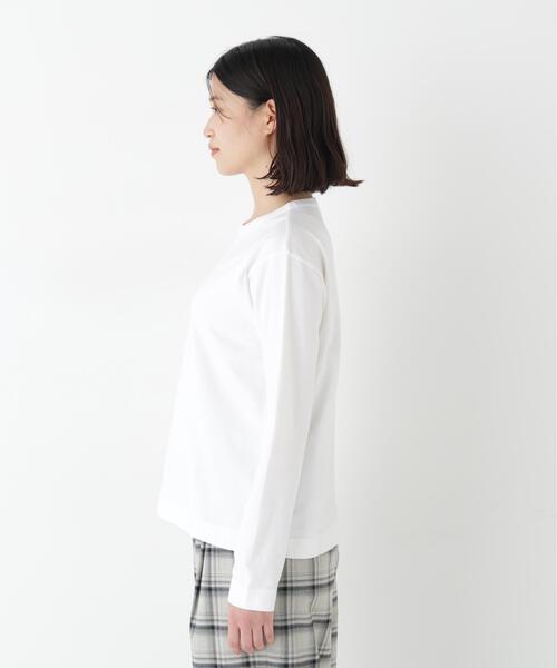 human woman(ヒューマンウーマン)の「◆ロゴ長袖Tシャツ(Tシャツ/カットソー・レディース・ホワイト/ベージュ系その他2・MEDIUM)」の14枚目の写真