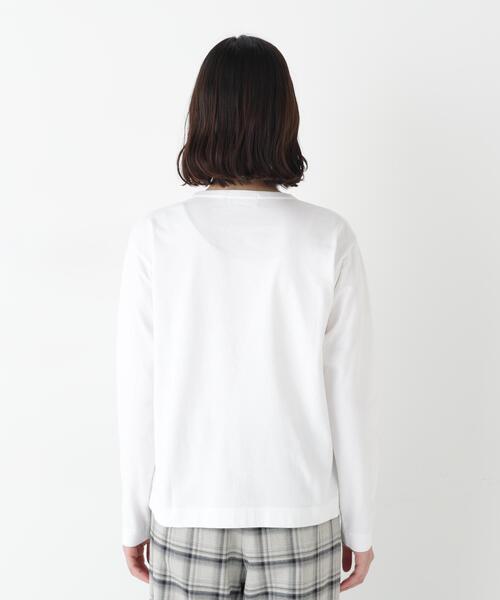 human woman(ヒューマンウーマン)の「◆ロゴ長袖Tシャツ(Tシャツ/カットソー・レディース・ホワイト/ベージュ系その他2・MEDIUM)」の15枚目の写真