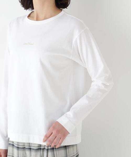 human woman(ヒューマンウーマン)の「◆ロゴ長袖Tシャツ(Tシャツ/カットソー・レディース・ホワイト/ベージュ系その他2・MEDIUM)」の17枚目の写真