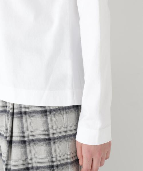 human woman(ヒューマンウーマン)の「◆ロゴ長袖Tシャツ(Tシャツ/カットソー・レディース・ホワイト/ベージュ系その他2・MEDIUM)」の3枚目の写真