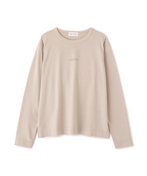 human woman(ヒューマンウーマン)の「◆ロゴ長袖Tシャツ(Tシャツ/カットソー・レディース・ホワイト/ベージュ系その他2・MEDIUM)」の5枚目の写真