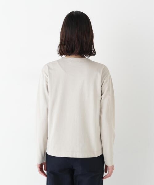 human woman(ヒューマンウーマン)の「◆ロゴ長袖Tシャツ(Tシャツ/カットソー・レディース・ホワイト/ベージュ系その他2・MEDIUM)」の9枚目の写真