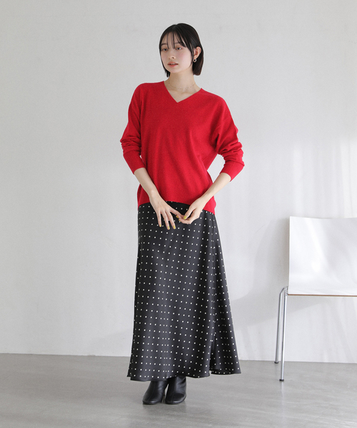 La TOTALITE（ラトータリテ）の「【洗える】サテンマーメイドスカート（スカート・レディース・グリーン/ライトグレー/ブラック系その他・38/36）」の10枚目の写真