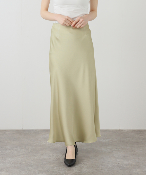 La TOTALITE（ラトータリテ）の「【洗える】サテンマーメイドスカート（スカート・レディース・グリーン/ライトグレー/ブラック系その他・38/36）」の20枚目の写真