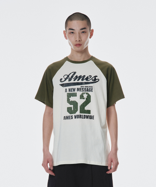 AMESWORLDWIDE(アメスワールドワイド)の「52 LOGO RAGLAN TEE KHAKI(Tシャツ/カットソー・レディース・その他・S/M)」の5枚目の写真