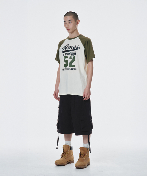 AMESWORLDWIDE(アメスワールドワイド)の「52 LOGO RAGLAN TEE KHAKI(Tシャツ/カットソー・レディース・その他・S/M)」の7枚目の写真