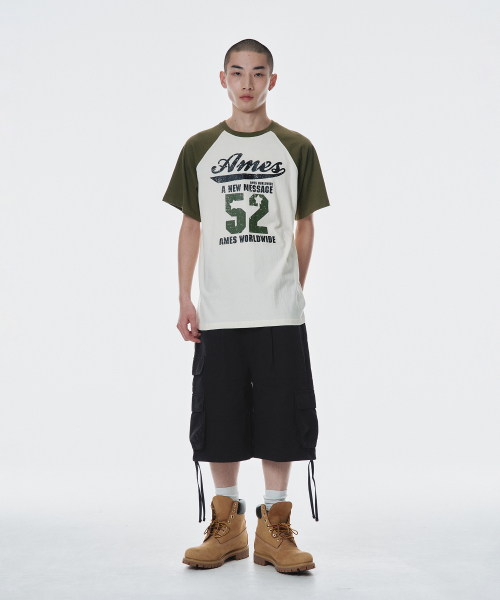 AMESWORLDWIDE(アメスワールドワイド)の「52 LOGO RAGLAN TEE KHAKI(Tシャツ/カットソー・レディース・その他・S/M)」の9枚目の写真