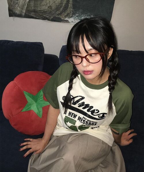 AMESWORLDWIDE(アメスワールドワイド)の「52 LOGO RAGLAN TEE KHAKI(Tシャツ/カットソー・レディース・その他・S/M)」の17枚目の写真