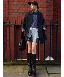 hunch | Raglan Sleeve Half Trench Coat(トレンチコート)