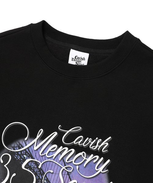 Cavish(カビシ)の「MEMORY 35SCENT SWEATSHIRT BLACK(CV2DFUM447B)(スウェット・レディース・ブラック・S/M/L)」の3枚目の写真