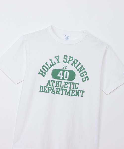 Champion(チャンピオン)の「【Champion/チャンピオン】メンズ ベーシック ショートスリーブTシャツ(Tシャツ/カットソー・メンズ・グレー/ブラック系その他/グリーン系その他3/ダークブルー/ホワイト×グリーン/ホワイト×ブルー・X-LARGE/LARGE/MEDIUM/SMALL)」の18枚目の写真