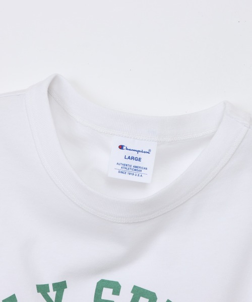 Champion(チャンピオン)の「【Champion/チャンピオン】メンズ ベーシック ショートスリーブTシャツ(Tシャツ/カットソー・メンズ・グレー/ブラック系その他/グリーン系その他3/ダークブルー/ホワイト×グリーン/ホワイト×ブルー・X-LARGE/LARGE/MEDIUM/SMALL)」の19枚目の写真