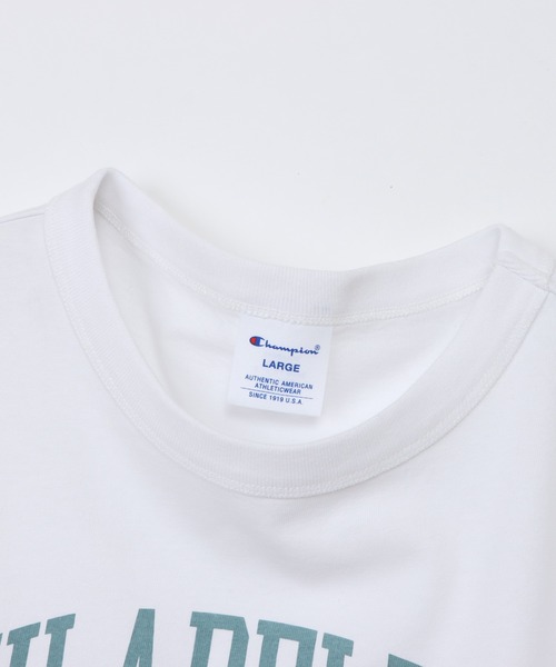 Champion(チャンピオン)の「【Champion/チャンピオン】メンズ ベーシック ショートスリーブTシャツ(Tシャツ/カットソー・メンズ・グレー/ブラック系その他/グリーン系その他3/ダークブルー/ホワイト×グリーン/ホワイト×ブルー・X-LARGE/LARGE/MEDIUM/SMALL)」の16枚目の写真