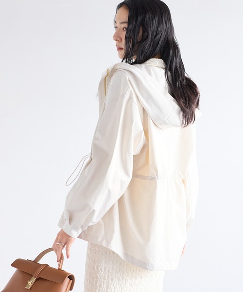 VIS(ビス)の「ウエストマークナイロンジャケット(ナイロンジャケット・レディース・オフホワイト/ピンク/ベージュ/ネイビー・FREE)」の18枚目の写真