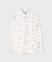 ポールスミス【Paul Smith】ブラウス　新品 Sports Stripe Zebra” ワンポイント 長袖シャツ（ライトブルー