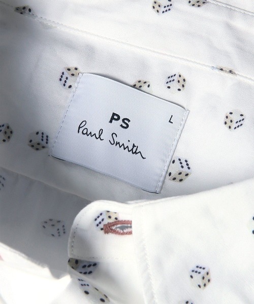 PS Paul Smith(ピーエスポールスミス)の「"Dice" カジュアルシャツ / 162305 149T(シャツ/ブラウス・メンズ・グレイッシュブルー・SMALL/LARGE)」の9枚目の写真