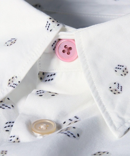 PS Paul Smith(ピーエスポールスミス)の「"Dice" カジュアルシャツ / 162305 149T(シャツ/ブラウス・メンズ・グレイッシュブルー・SMALL/LARGE)」の10枚目の写真