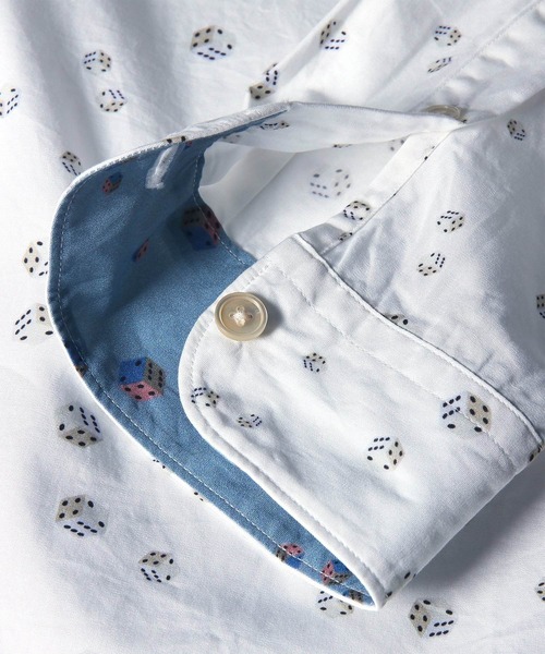 PS Paul Smith(ピーエスポールスミス)の「"Dice" カジュアルシャツ / 162305 149T(シャツ/ブラウス・メンズ・グレイッシュブルー・SMALL/LARGE)」の11枚目の写真