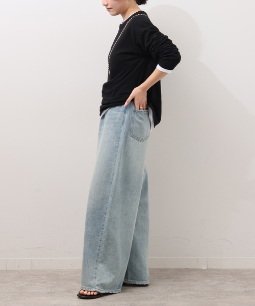 JOURNAL STANDARD relume（ジャーナルスタンダード　レリューム）の「《WEB限定追加4》［2枚セット］3WAYレイヤードニットプルオーバー（ニット/セーター・レディース・ブラック/グレー・FREE）」の3枚目の写真