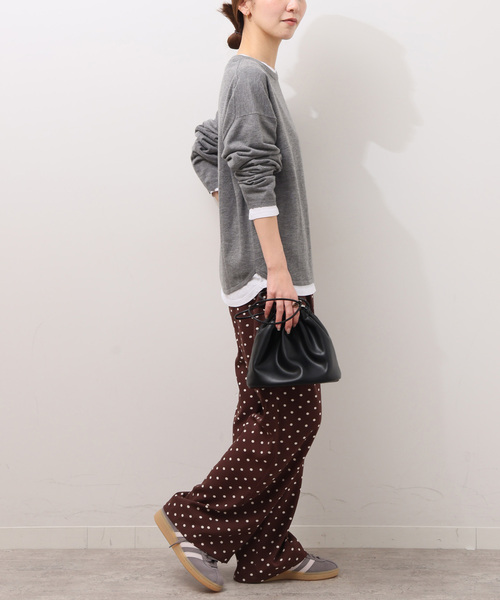 JOURNAL STANDARD relume（ジャーナルスタンダード　レリューム）の「《WEB限定追加4》［2枚セット］3WAYレイヤードニットプルオーバー（ニット/セーター・レディース・ブラック/グレー・FREE）」の19枚目の写真