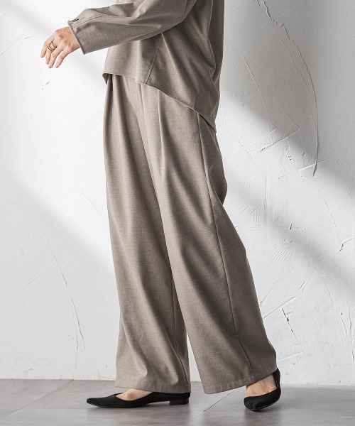 MAYSON GREY(メイソングレイ)の「【叶えるSET UP】起毛イージーワイドパンツ≪手洗い可能≫(その他パンツ・レディース・ブラック/ベージュ・M)」の11枚目の写真