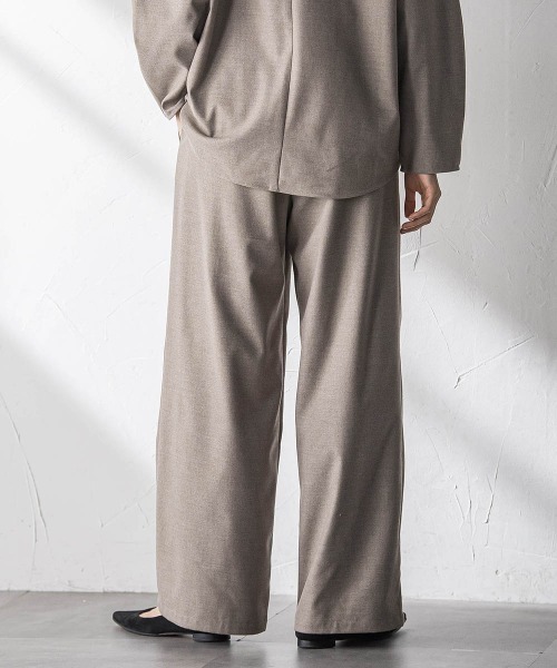 MAYSON GREY(メイソングレイ)の「【叶えるSET UP】起毛イージーワイドパンツ≪手洗い可能≫(その他パンツ・レディース・ブラック/ベージュ・M)」の12枚目の写真